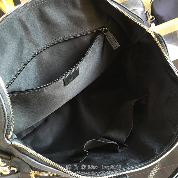GUCCI 古馳男包 新款 854361 Gucci專用進口雙G防水料配頭層牛皮 大號 男士手提包